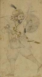 Ein tatarischer Soldat, Ahmadnagar, Dekkan-Plateau