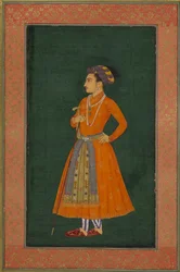 Ein Prinz in Orange gekleidet, Illustration aus 