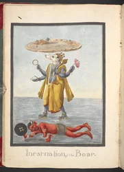Eber-Inkarnation, Varaha-Avatara, dritte Inkarnation von Vishnu