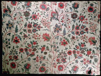 Dekorativer Stoff, 1725-50