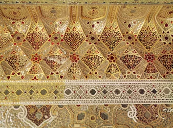 Detail der Spiegelgalerie, Sheesh Mahal, Lahore Fort