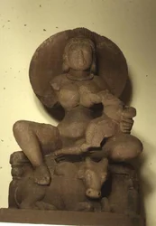 Figur von Parvati mit ihrem Kind, Skanda, Sagar