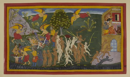 Garuṇa befreit und heilt Rāma und Lakṣmaṇa; Affen stürmen siegreich Laṅkā