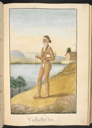 Gautama, Weiser und Ehemann von Ahalya. Beschriftet: 