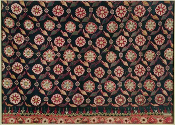 Kutch-Stickerei Rockstück, Bombay State, Indien