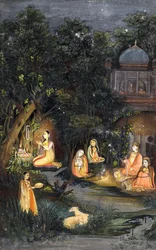 Nächtliche Anbetung und Festmahl, um 1770