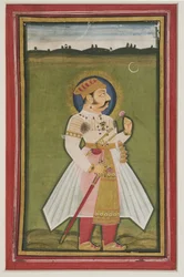 Porträt von Kumbha Rana von Udaipur, 1820