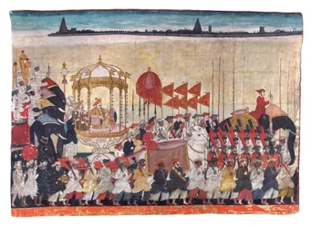 Rao Tuljaji in Prozession, ca. 1775