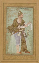 Sultan Ali Adilshah I. von Bijapur, Albumblatt mit Malerei, ca. 1590