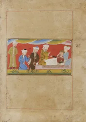 Der kranke Alexander diktiert sein Testament, ca. 1475