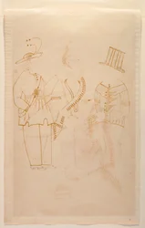 Der Schreiber Nabin tötet seine Frau Elokeshi mit einem Gemüseschäler, ca. 1880