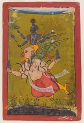 Vishnu auf Garuda, ca. 1725 oder früher