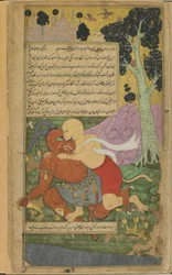 Sugriva gewinnt seine Freiheit durch die plötzliche Verstümmelung von Kumbhakarna