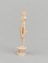 Weißer Bauer, Schachfigur, Indien, ca. 1820