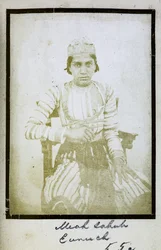 [Porträt von] Meah Sahub, Eunuch, ca. 1856-57 (s/w Foto)
