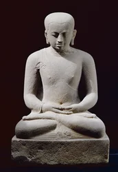 Meditierender Mönch, aus Candi Plaosan