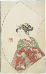 Der Schauspieler Nakamuta Matsue als Riko, 1770