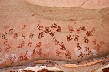 Felskunst der Anasazi und anderer pueblo-bewohnender Frühbewohner der Four Corners