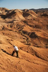 Szenen rund um Wu Cai Wan in der Wüste Gobi, Xinjiang, Westchina, 2007 (Foto)