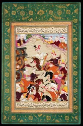 Schah Ismail I. in der Schlacht von Tschaldiran