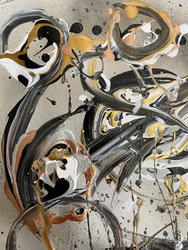 Flüssiges Gold Abstrakt