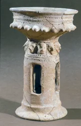 Weihrauchbrenner, gefunden in den Hügeln bei Hebron, Israel, ca. 9.-8. Jahrhundert v. Chr.