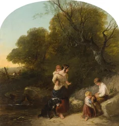 Landschaft mit Figuren