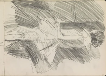 Stehende Tänzerin im Profil