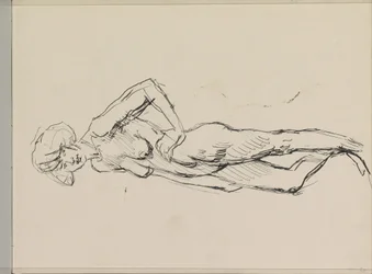 Stehender weiblicher Akt