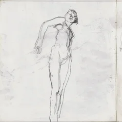 Stehender weiblicher Akt