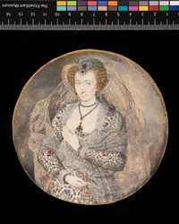 Miniatur. Unbekannte Dame. Lucy Harington, Gräfin von Bedford (ehemaliger Titel), um 1605