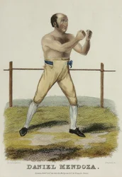 Daniel Mendoza, graviert von P. Roberts, veröffentlicht 1822