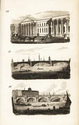 Das Hauptpostamt, Southwark Bridge und Waterloo Bridge