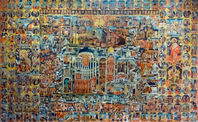 "Himmlisches und Irdisches Jerusalem" Ikone