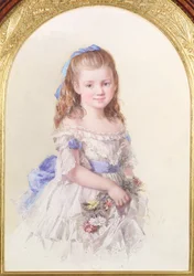 Porträt von Winifred Mary Bombass, zehn Jahre alt, 1872