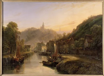 Ansicht des Hafens von Dinan - von Isidore Dagnau, ca. 1830