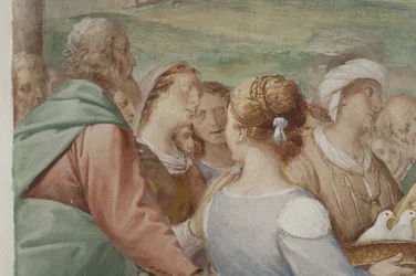 (Detail) aus Die Darstellung Jesu im Tempel