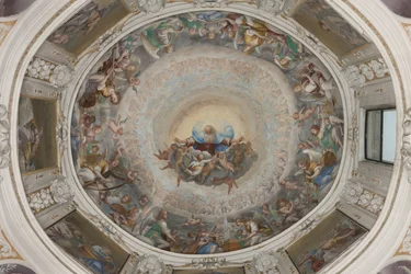 Paradies mit ewigem Vater, ca. 1623-34 (Fresko) (Detail)