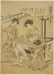 Komachi und die Stupa, aus der Serie "Informelle Parodien der sieben Komachi in den Vergnügungsvierteln"