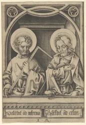 Heilige Thomas und Jakobus der Jüngere, aus Die Apostel