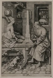 Der Orgelspieler und seine Frau, 1495-1503
