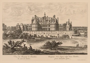 Ansicht des Schlosses Chambord von der Eingangsseite, 1678