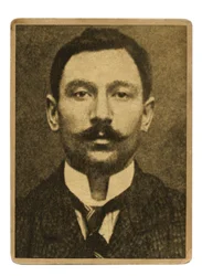 Polizeifoto von Vincenzo Peruggia, dem italienischen Maler, der am 21. August die Mona Lisa aus dem Louvre stahl