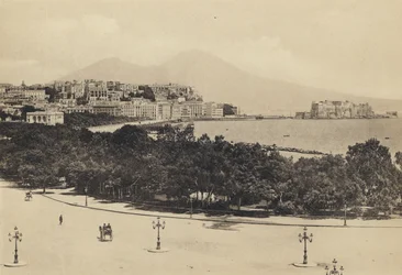 Neapel: Panorama gesehen von Mergellina