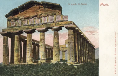 Pesto, Italien, Il Tempio Di Cerere