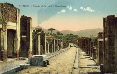 Pompei, Italien, Strada Detta Dell Abbondanza