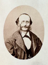 Porträt des deutschen Komponisten Jacques Offenbach (1819-1880)