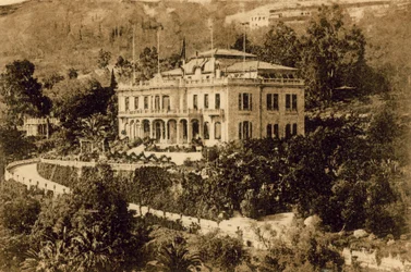 San Remo, Schloss Devachan, Sitz der Friedenskonferenz im April 1920