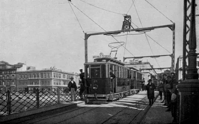Taranto, Drehbrücke (s/w Foto)