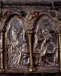 Arche von Barbarossa, mit Szenen aus dem Leben des hl. Johannes des Täufers